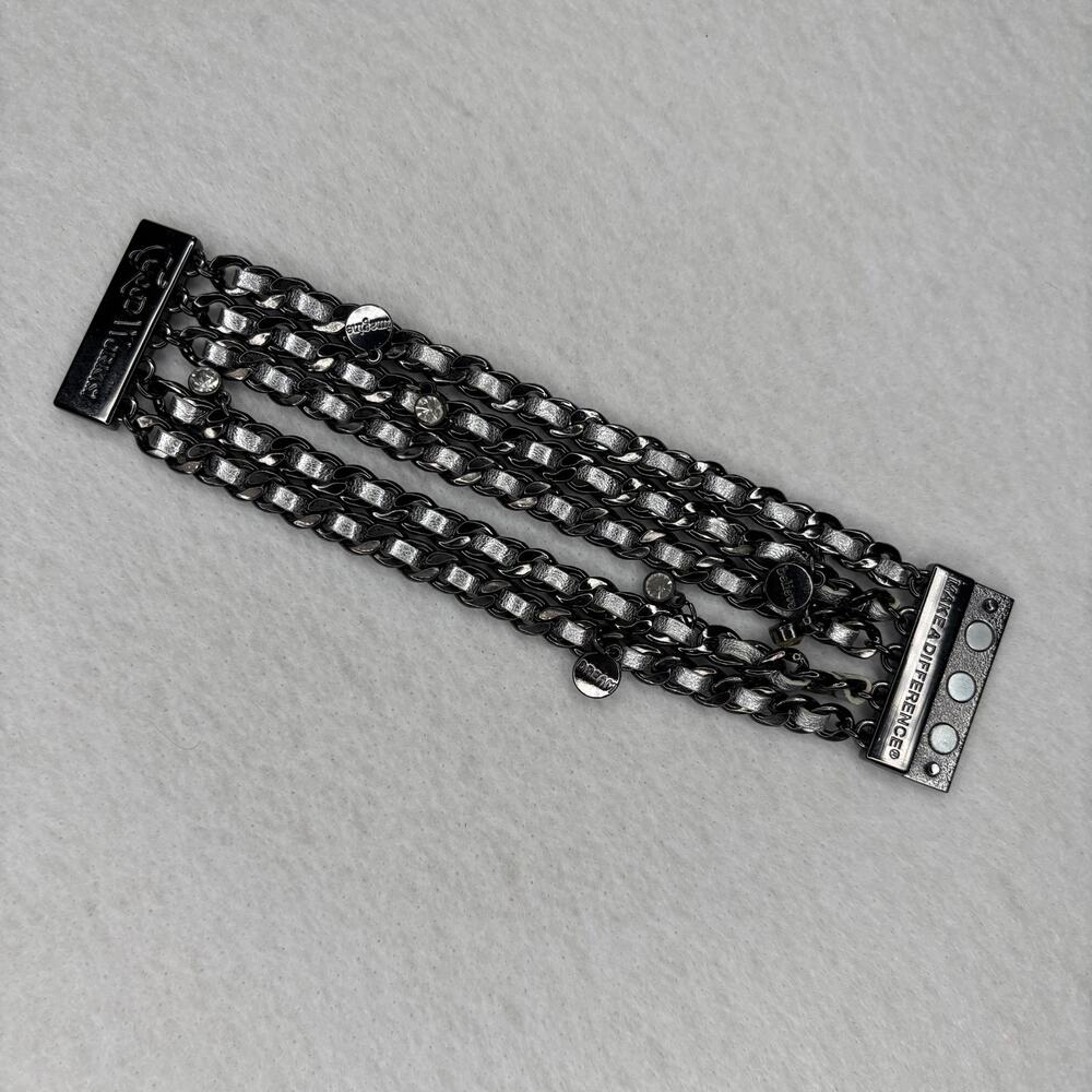 Good Works Make A Difference 5 Strand Chain Bracelet Dream Believe Magnetic
